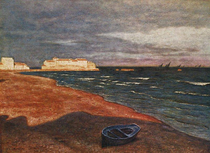 Aleksander Gierymski Das Meer Norge oil painting art